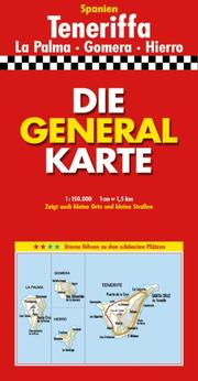 Cover of: Die Generalkarte, 1:150.000, 1 CM=1,5 Km, Grossblatt Teneriffa: Sterne Fuhren Zu Den Schonsten Platzen (Marco Polo)
