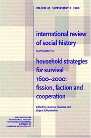 Cover of: Household Strategies for Survival 16002000: Fission, Faction and Cooperation (International Review of Social History Supplements)