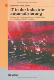 Cover of: It-Losungen in Der Automatierungstechnik by Mark Metter, Rainer Bucher