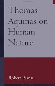 Thomas Aquinas on Human Nature by Robert Pasnau