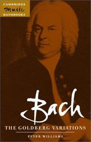 Cover of: Bach: The Goldberg Variations (Cambridge Music Handbooks)