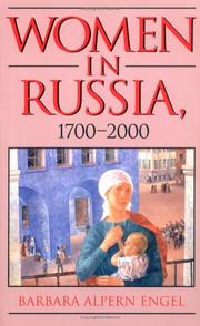 Cover of: Women in Russia, 1700-2000 by Barbara Alpern Engel