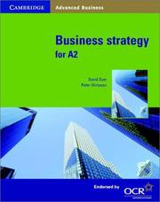 Cover of: Business Strategy for A2