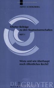 Cover of: Wozu Und Wie Uberhaupt Noch Offentliches Recht