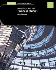 Cover of: Business Studies: AS and A Level (Cambridge International Examinations)