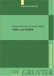Cover of: Menschenrechte im Strafverfahren by Walter Gollwitzer
