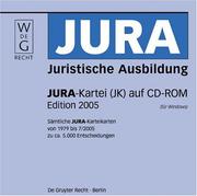 Cover of: Jura-Kartei (JK) auf CD-ROM