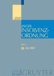Cover of: Insolvenzordnung: Grosskommentar: Band 2: Articles 56-102