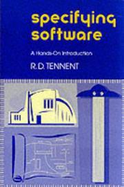 Cover of: Specifying Software by R. D. Tennent