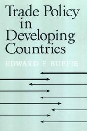 Cover of: Trade Policy in Developing Countries