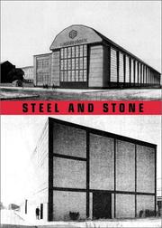 Cover of: Steel and Stone: Constructive Concepts by Peter Behrens and Mies van der Rohe