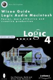 Cover of: Wizoo Guide Logic Audio Macintosh by Dave Bellingham, Dave Bellingham