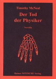 Cover of: Der Tod Der Physiker by Timothy Mcneal