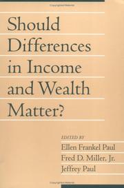 Cover of: Should Differences in Income and Wealth Matter? (Social Philosophy and Policy) by 