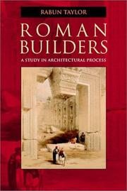 Cover of: Roman Builders by Rabun Taylor