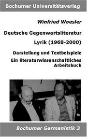 Cover of: Deutsche Gegenwartsliteratur: Lyrik (1968-2000)