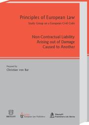 Cover of: Non-contractual Liability Arising Out of Damage Caused to Another
