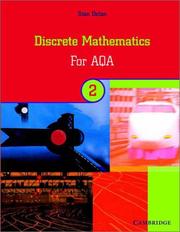 Cover of: Discrete mathematics 