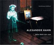 Cover of: Alexander Hahn by Konrad Bitterli, Sabine Rusterholz, Yvonne Volkart