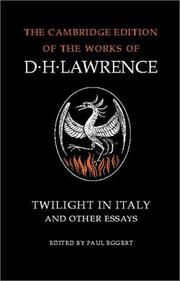 Twilight in Italy and Other Essays by David Herbert Lawrence