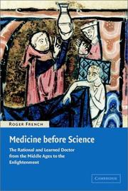 Cover of: Medicine before Science: The Business of Medicine from the Middle Ages to the Enlightenment