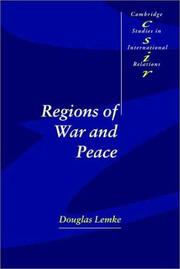 Regions of war and peace by Douglas Lemke