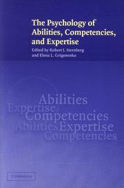 Cover of: The Psychology of Abilities, Competencies, and Expertise | 