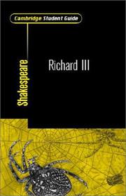Cover of: Cambridge Student Guide to King Richard III