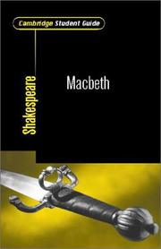 Cover of: Cambridge Student Guide to Macbeth (Cambridge Student Guides)
