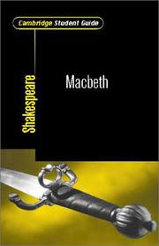 Cover of: Cambridge Student Guide to Macbeth (Cambridge Student Guides) by Stephen Siddall