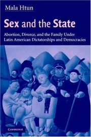 Cover of: Sex and the State by Mala Htun