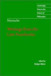Cover of: Nietzsche by Friedrich Nietzsche