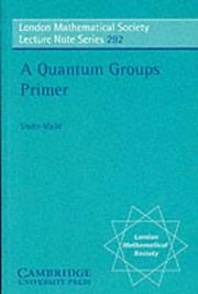 Cover of: A Quantum Groups Primer
