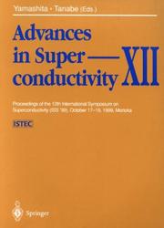 Cover of: Advances In Superconductivity, Volume 12 | T Yamashita