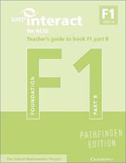 Cover of: SMP Interact for GCSE Teacher's Guide to Book F1 Part B Pathfinder Edition