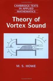 Cover of: Theory of Vortex Sound