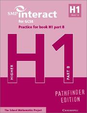Cover of: SMP Interact for GCSE Practice for Book H1 Part B Pathfinder Edition by School Mathematics Project.
