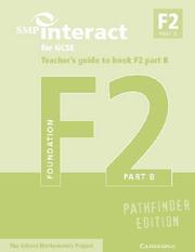 Cover of: SMP Interact for GCSE Teacher's Guide to Book F2 Part B Pathfinder Edition by School Mathematics Project.