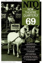 Cover of: New Theatre Quarterly 69 (New Theatre Quarterly)