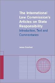 Cover of: The International Law Commission's Articles on State Responsibility by James Crawford