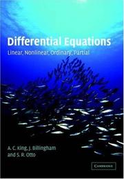 Cover of: Differential Equations: Linear, Nonlinear, Ordinary, Partial