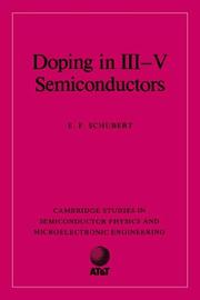 Cover of: Doping in III-V Semiconductors (Cambridge Studies in Semiconductor Physics and Microelectronic Engineering) by E. F. Schubert