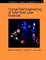 Cover of: Crystal-Field Engineering of Solid-State Laser Materials (Cambridge Studies in Modern Optics)