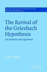 Cover of: Revival Griesbach Hypothes