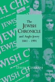 Cover of: The Jewish Chronicle and Anglo-Jewry, 18411991