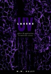 Cover of: UV Lasers: Effects and Applications in Materials Science