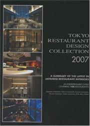 Cover of: Tokyo Restaurant Design Collection 2007