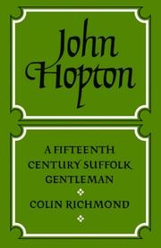 Cover of: John Hopton by Colin Richmond