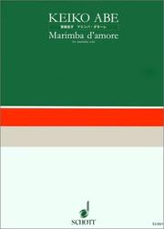 Cover of: Marimba d'amore