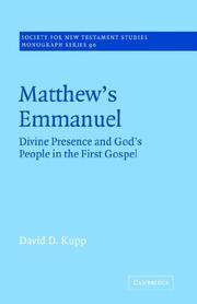 Matthew's Emmanuel by David D. Kupp
